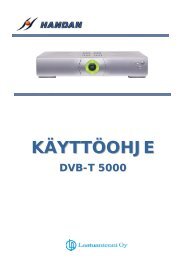 DVB-T 5000 Käyttöohje