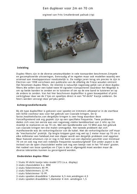 Een duplexer voor 2m en 70 cm.pdf