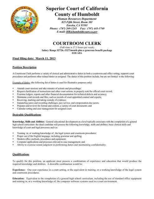 courtroom-clerk-superior-court-of-california-county-of-humboldt
