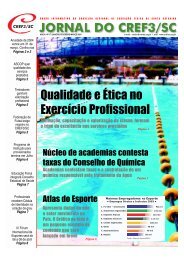 Jornal do CREF3/SC - Conselho Regional de EducaÃ§Ã£o FÃ­sica