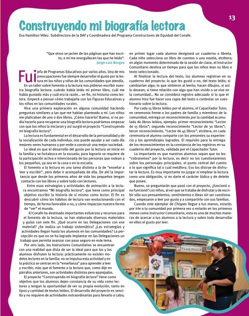 Revista: Chispas No.16 - conafe.edu.mx