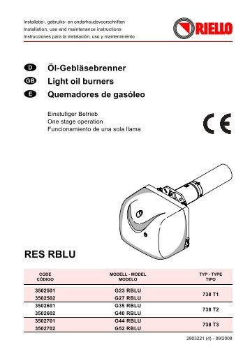 RES RBLU - produkte.riello-sachsen.de