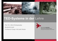 TED-Systeme in der Lehre - Medieninformatik - Hochschule ...