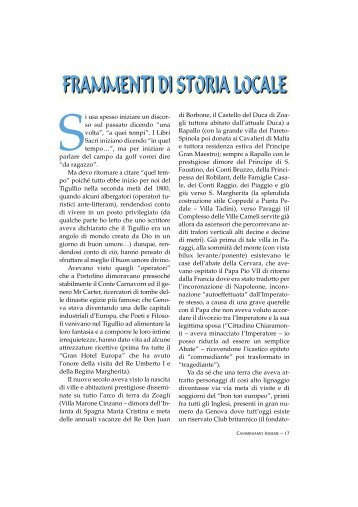 FRAMMENTI DI STORIA LOCALE - Parrocchia di S.Anna