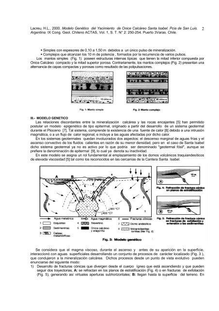 MODELO GENETICO DEL YACIMIENTO DE ONICE CALCÃREO ...