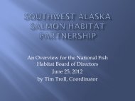 SWAK presentation.pdf - National Fish Habitat Partnership