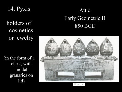 Lecture 7: Greek Pottery