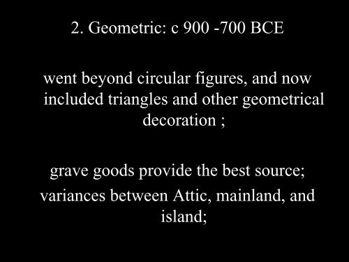 Lecture 7: Greek Pottery