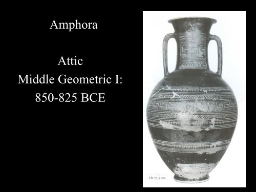 Lecture 7: Greek Pottery