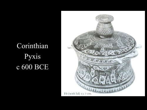 Lecture 7: Greek Pottery