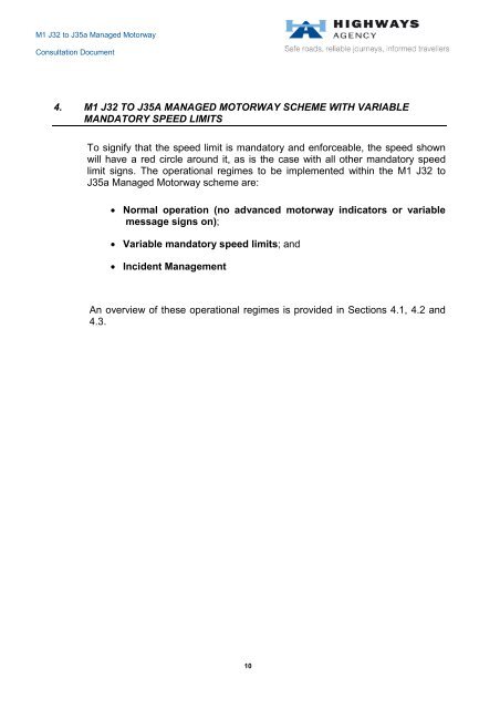 M1 J32 to J35a Managed Motorway Consultation Document - assets ...