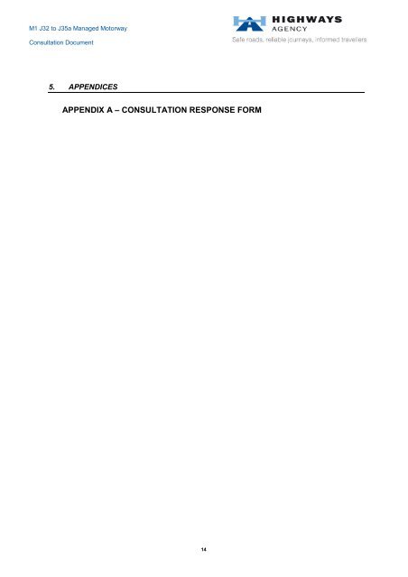 M1 J32 to J35a Managed Motorway Consultation Document - assets ...