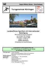 Turngemeinde NÃƒÂ¼rtingen - Leichtathletik im Kreis Esslingen