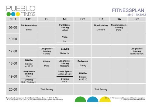 Trainingsplan Pueblo Pueblo Pueblo Trainingsplan Pueblo Trainingsplan Pueblo Pueblo Pueblo Trainingsplan Pueblo