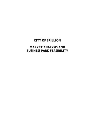 city of brillion market analysis and business park feasibility