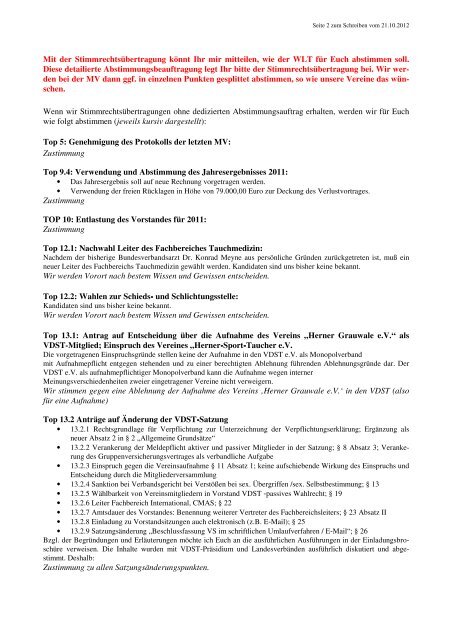 VDST Mitgliederversammlung 17.11.2012 in Erfurt - WLT