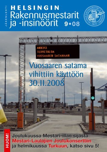 Yhdistyksen jÃ¤senlehti 9/08, PDF tiedosto - Helsingin ...