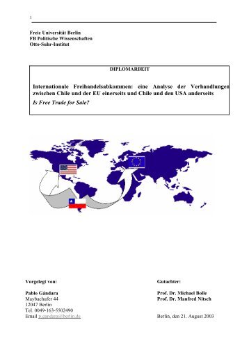 Internationale Freihandelsabkommen - Jean Monnet Centre of ...