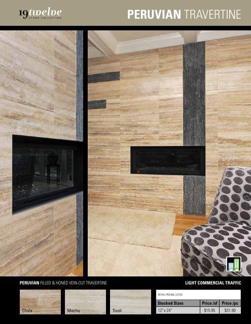 peruvian TRAVERTINE - Ames Tile & Stone