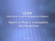 DIMP (Distribution Integrity Management Plan)
