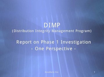 DIMP (Distribution Integrity Management Plan)