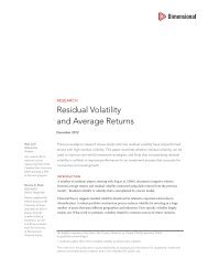 Residual Volatility and Average Returns