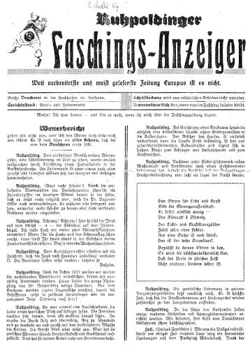 Faschingszeitung aus dem Jahre 19?? - Wetzstoana