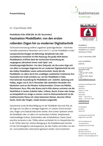 Faszination Modellbahn: von den ersten rollenden Zügen ... - Press1