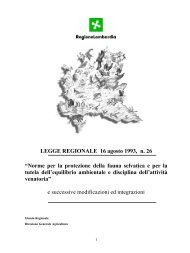 Norme per la protezione della fauna selvatica e ... - Provincia di Lodi