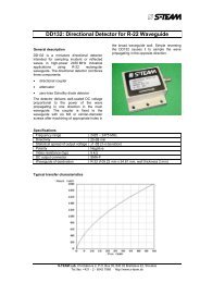 Directional Detector DD132 Datasheet - S-TEAM Lab