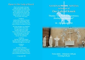 Download Novena Brochure - Knock Shrine