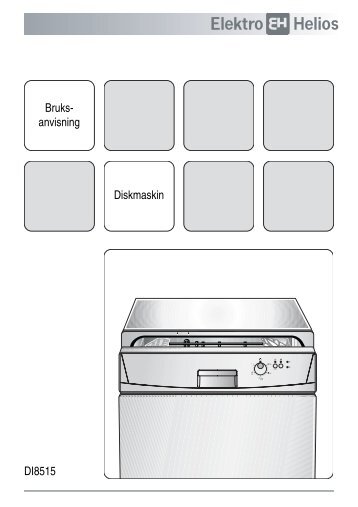 Bruks- anvisning Diskmaskin DI8515