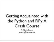 Getting Acquainted with the Python and FiPy: A Crash Course - MatDL