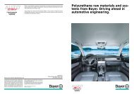 Polyurethane raw materials and sys - PUR-Internet - Bayer