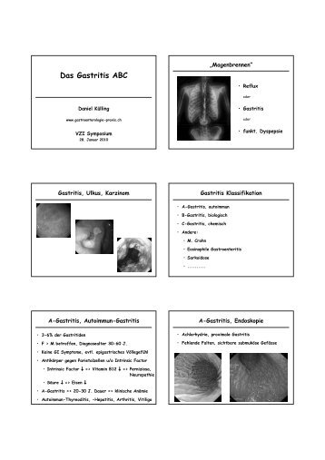 Gastritis ABC - Vereinigung Zuercher Internisten