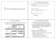 12 TCP: Finite State Machine Implementation