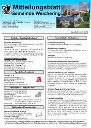 Mitteilungsblatt - Weichering