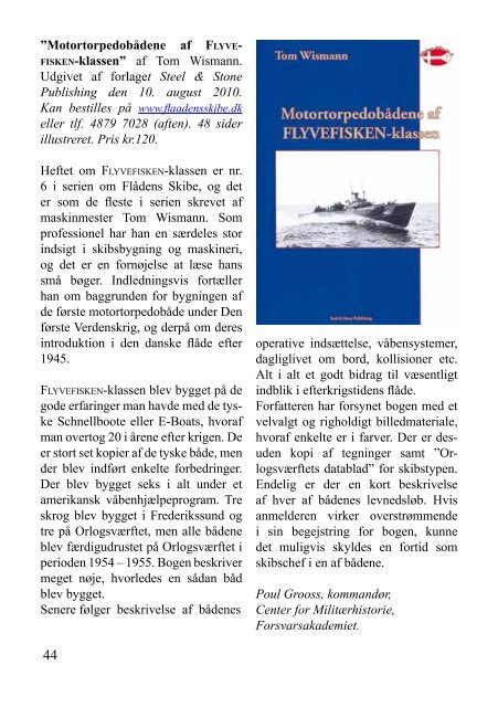 Nr. 4 / 2010 - Marinehistorisk Selskab og Orlogsmuseets Venner