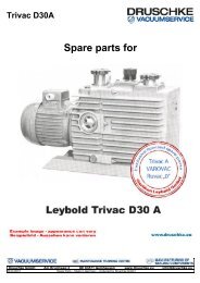 Spare parts for - Druschke GmbH