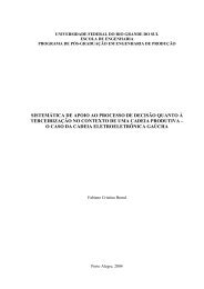 sistemática de apoio ao processo de decisão quanto à terceirização ...