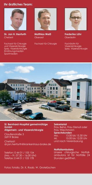 Darmkrebs Patienteninformation - Krankenhaus Brake