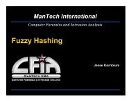 Fuzzy Hashing - Jesse Kornblum