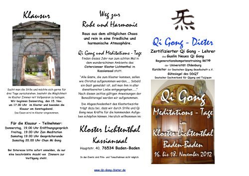 Das Programm zum Laden als PDF - Guolin Neues Qi Gong