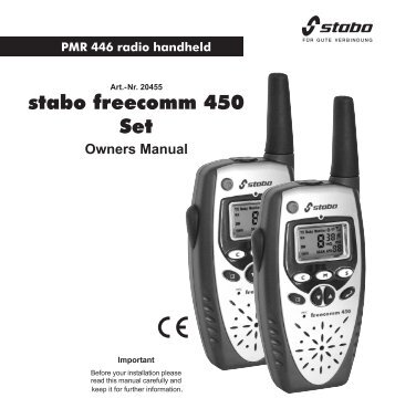 stabo freecomm 450 Set - President Electronics