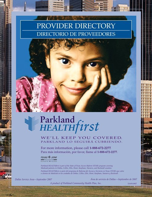 PROVIDER DIRECTORY Parkland Community Health Plan Inc provider-directory-parkland-community-health-plan-inc