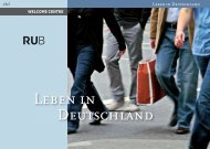 Leben in Deutschland - International - Ruhr-Universität Bochum