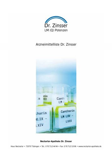 Dr. Zinsser - Neckartor Apotheke