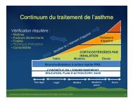 Algorithmes 2008 de traitement : Asthme et MPOC - CPASS