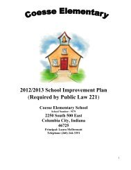 2012/2013 School Improvement Plan - Whitley County Consolidated ...