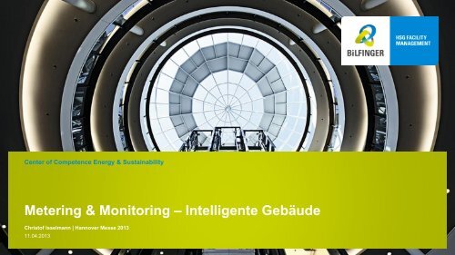 Metering+Monitoring: Energie- und MedienverbrÃ¤uche in ... - Bilfinger